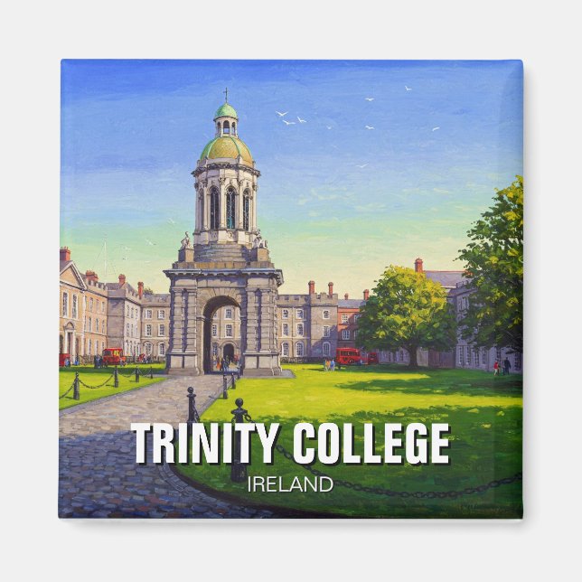 Trinity Uni Dublin Ireland Travel Magnet (Vorne)