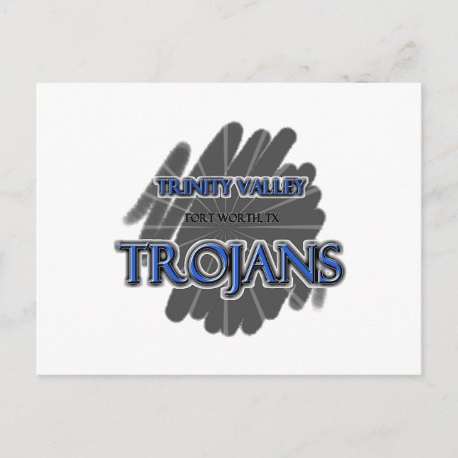 Trinity Valley School Trojans - Fort Worth, TX Postkarte (Vorderseite)