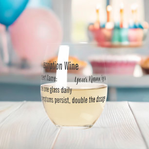 Trink-Humor-Rezept-Weinglas Weinglas Ohne Stiel
