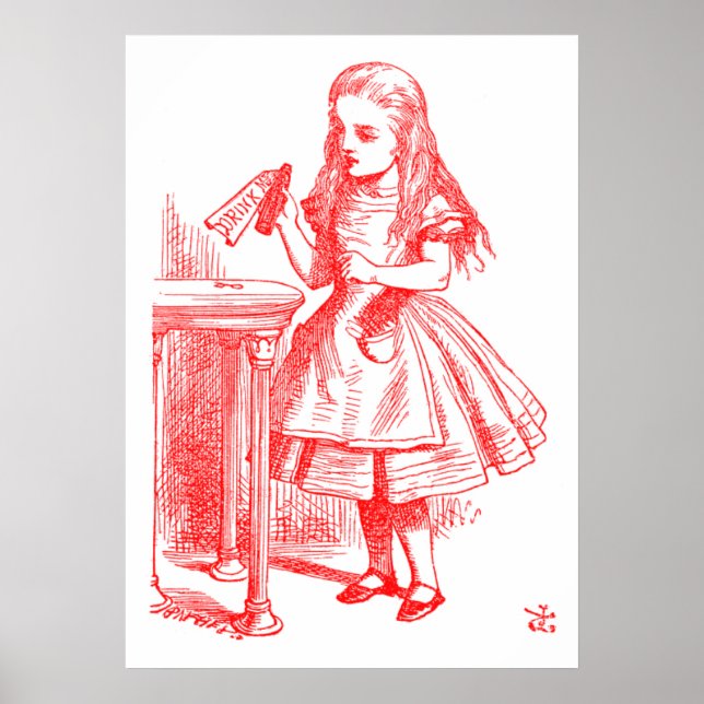 Trink mich (Alice) Poster (Vorne)