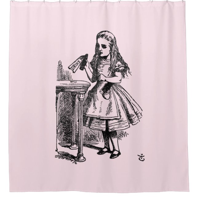 Trink mich (Alice's Adventures in Wonderland) Duschvorhang (Vorderseite)