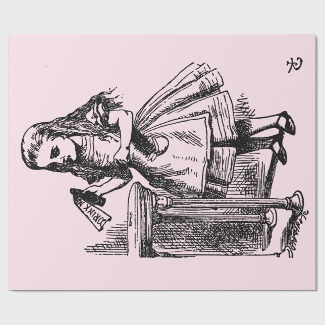 Trink mich (Alice's Adventures in Wonderland) Geschenkpapier (Flach)