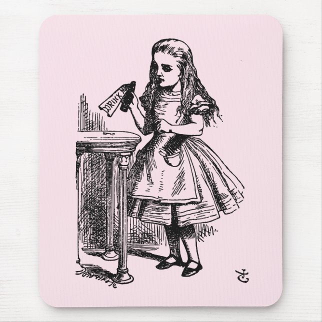 Trink mich (Alice's Adventures in Wonderland) Mousepad (Vorne)