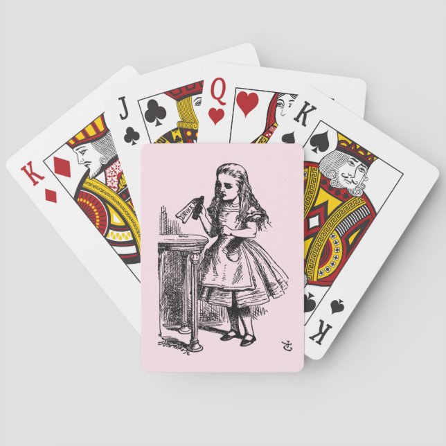 Trink mich (Alice's Adventures in Wonderland) Spielkarten (Rückseite)