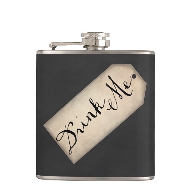 Trink-mich-Flasche Flachmann (Vorderseite)