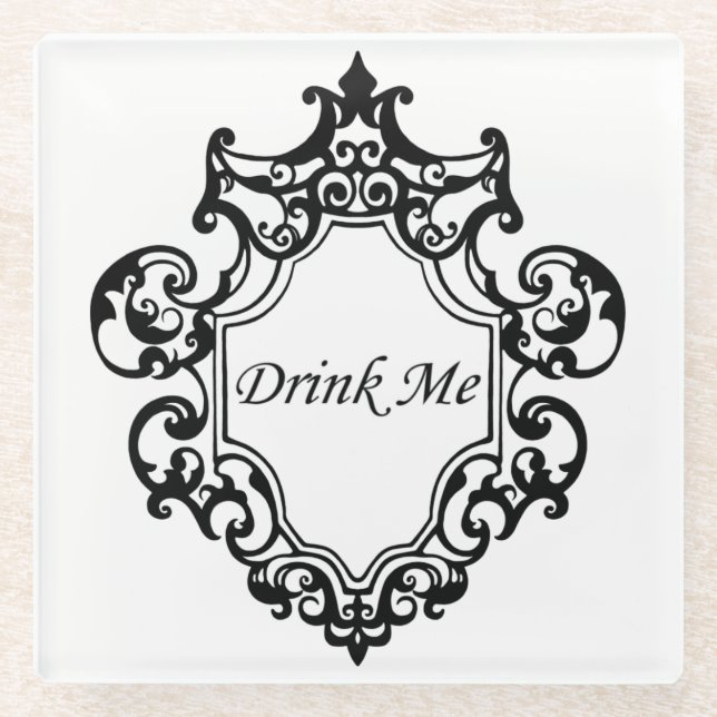 Trink mich! glasuntersetzer (Vorderseite)