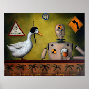 Trink Testduma, "Drink Test Dummy" von Leah Sa... Poster