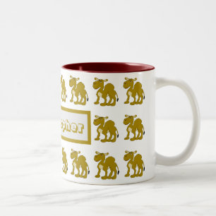 Trinkbecher Dromedar Kamel Design Zweifarbige Tasse