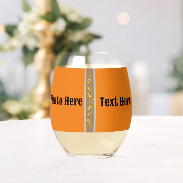 Trinkbehälter Art: Foto aus Weinglas | Text Ohne Stiel (Insitu (Hochzeit))