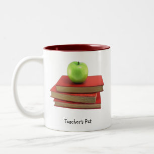 Trinkbehälter für Grüne Apfel und Rote Bücher Lehr Zweifarbige Tasse