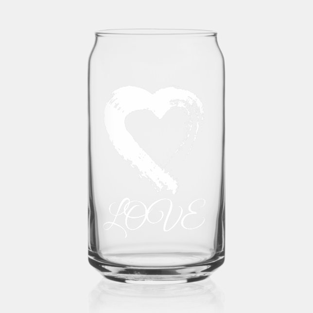 Trinkbehälter Moon Heart Dosenglas (Vorderseite)