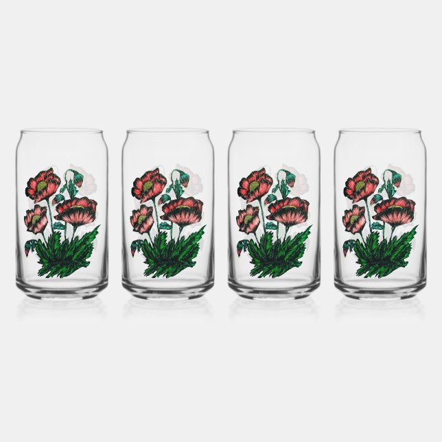 Trinkbehälter Set Dosenglas (Vorderseite)