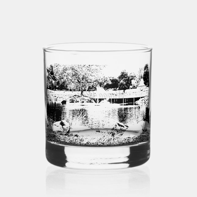 Trinkbehälter Style: Bedrucktes Rockglas, Whiskyglas (Vorderseite)