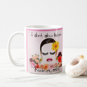 Trinkbehälter-Tasse "das friedliche Blumen-Mädch Kaffeetasse