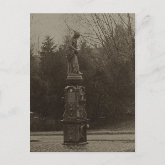 Trinkbrunnen im Wright Park Postkarte (Vorderseite)