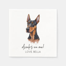 Trinke auf mich! Dobermann Dog Pet Wedding