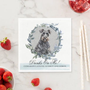 Trinke auf mich! Kerry Blue Terrier Dog Pet Serviette