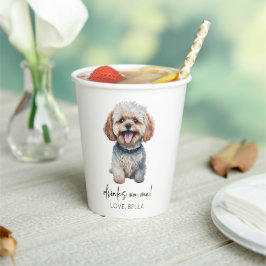 Trinke auf mich! Maltipoo Dog Wedding Pappbecher