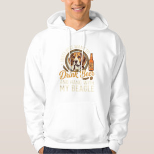 Trinke Bier Beagle Hund Craft Ale Flasche Hopfen Hoodie