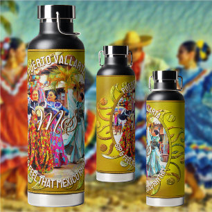 Trinke & Fühle diesen Mexico-Rhythmus-Tänzer 2549 Trinkflasche