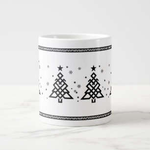 Trinke Glück: Tibetisch inspirierter Weihnachtsbec Jumbo-Tasse