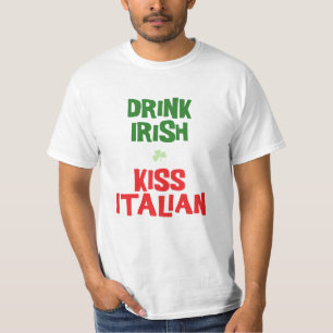 Trinke Irish Kiss Italienisch T-Shirt