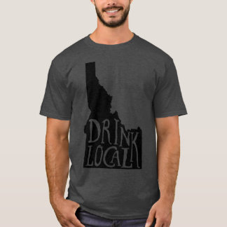 Trinke lokales Idaho State Outline Craft Beer T T-Shirt