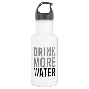 Trinke mehr Wasser   Einfach Minimalistisch Trinkflasche