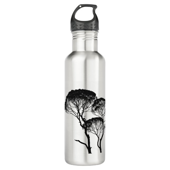 Trinke mehr Wasser. Haut, Haare, Körper und Geist Edelstahlflasche (Vorderseite)