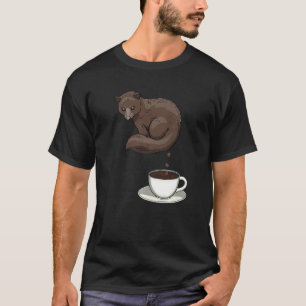Trinke Meine Kacke Frauen Kaffee Katze Kopi Luwak  T-Shirt