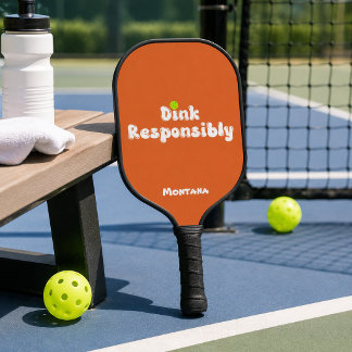 Trinke Verantwortungsvoll Name Orange Turmalin Pickleball Schläger