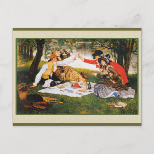 Trinken am Fluss Postkarte
