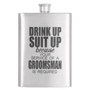 Trinken, Anzug TRAUZEUGE-Geschenk Flachmann