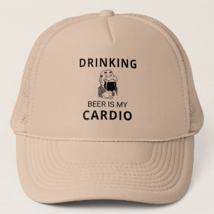 Trinken Bier ist mein Cardio Trucker Hut Truckerkappe