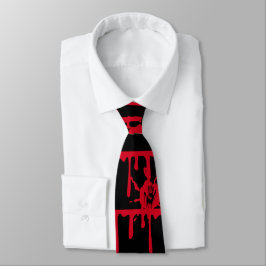 Trinken Blut blutigen Palm Prints Halloween Krawatte