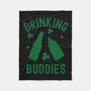 Trinken Buddies St Patrick's Day Kleeblatt Beer Da Fleecedecke