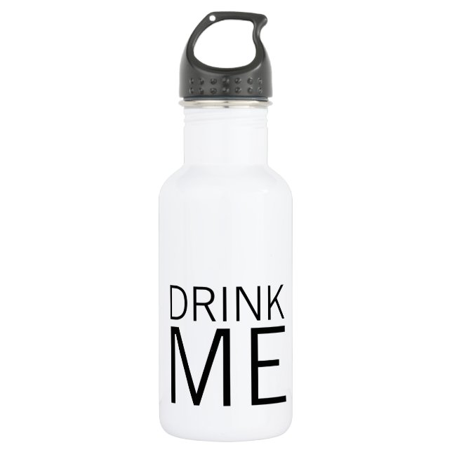 Trinken | Einfach Minimalistisch Trinkflasche (Vorderseite)