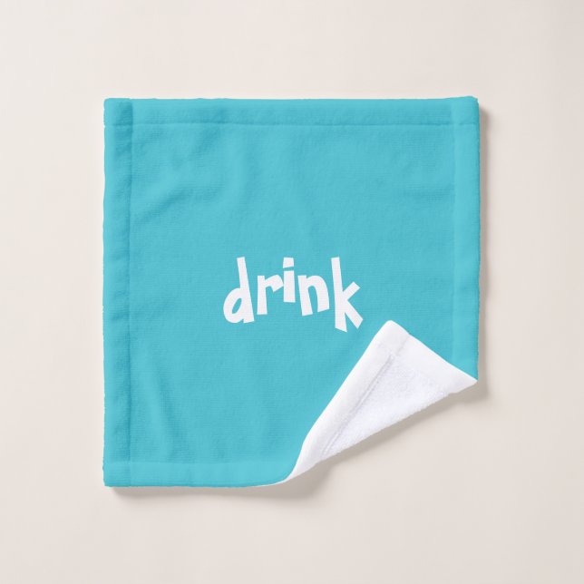 "trinken" Funny Fun Quirky Waschlappen (Waschlappen)