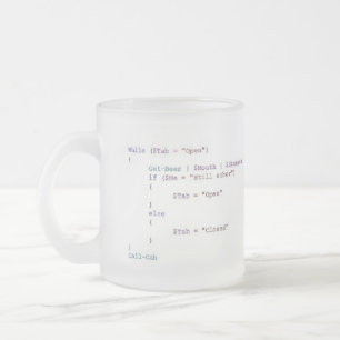 Trinken für das Powershell Scripter Mattglastasse