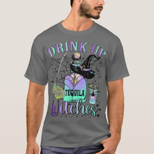 Trinken Hexen Halloween Kostüm Tequila Weinkultur T-Shirt