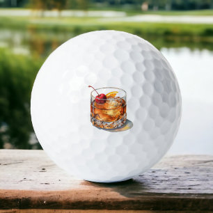 Trinken im klassischen Stil macht Spaß Golfball