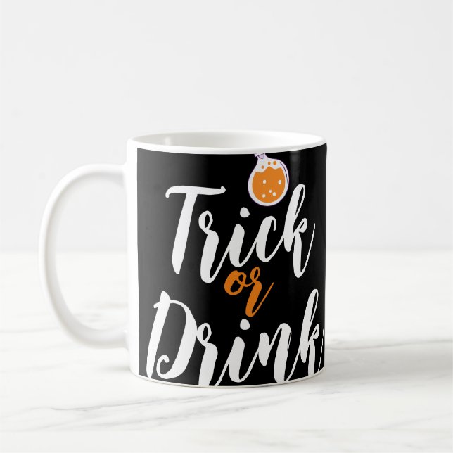 Trinken oder Trick | Einfache Halloween-Kürbis Kaffeetasse (Links)
