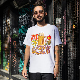 Trinken oder Trick Einfache Vintage Halloween-Le T-Shirt