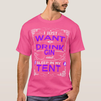 Trinken schlafen in meinem Zelt lustigen Camping f T-Shirt