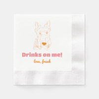 Trinken Sie auf mich! Schnauzer Wedding Napkins