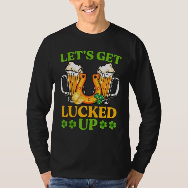 Trinken Sie Bier, lassen Sie uns den St. Patrick's T-Shirt (Vorderseite)
