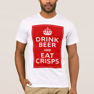 Trinken Sie Bier und essen Sie Chips ~ Briten-Spa T-Shirt