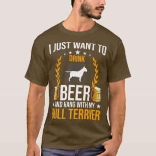 Trinken Sie Bier und halten Sie mit meinem Bull Te T-Shirt