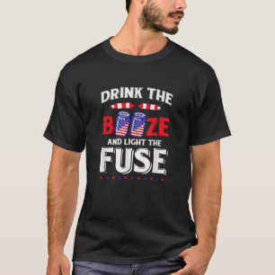 Trinken Sie den Stiefel und zünden Sie die Sicheru T-Shirt