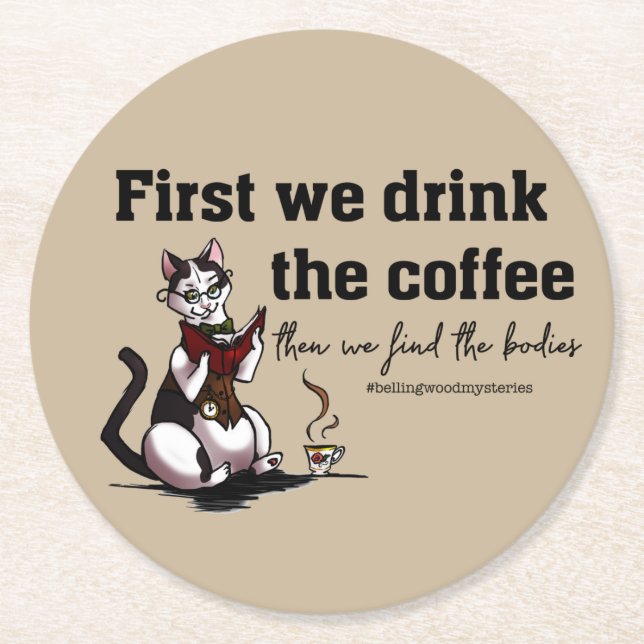 Trinken Sie den Untersetzer des Kaffees (Vorderseite)